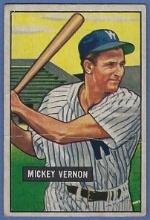 1951 Bowman #65 Mickey Vernon Washington Senators