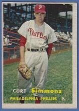 1957 Topps #158 Curt Simmons Philadelphia Phillies