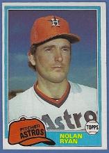 1981 Topps #240 Nolan Ryan Houston Astros