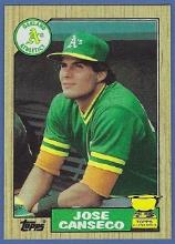 Sharp 1987 Topps #620 Jose Canseco Oakland Athletics