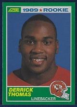 1989 Score #258 Derrick Thomas RC Kansas City Chiefs