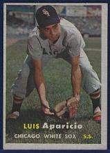1957 Topps #7 Luis Aparicio 2nd Year Chicago White Sox