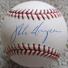 Mike Hargrove Signed OML Baseball Cleveland Indians