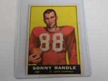 1961 TOPPS FOOTBALL #118 SONNY RANDLE ROOKIE CARD