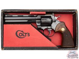 1969 Colt Python 6" Blued .357 Magnum Double Action Revolver in Original Box