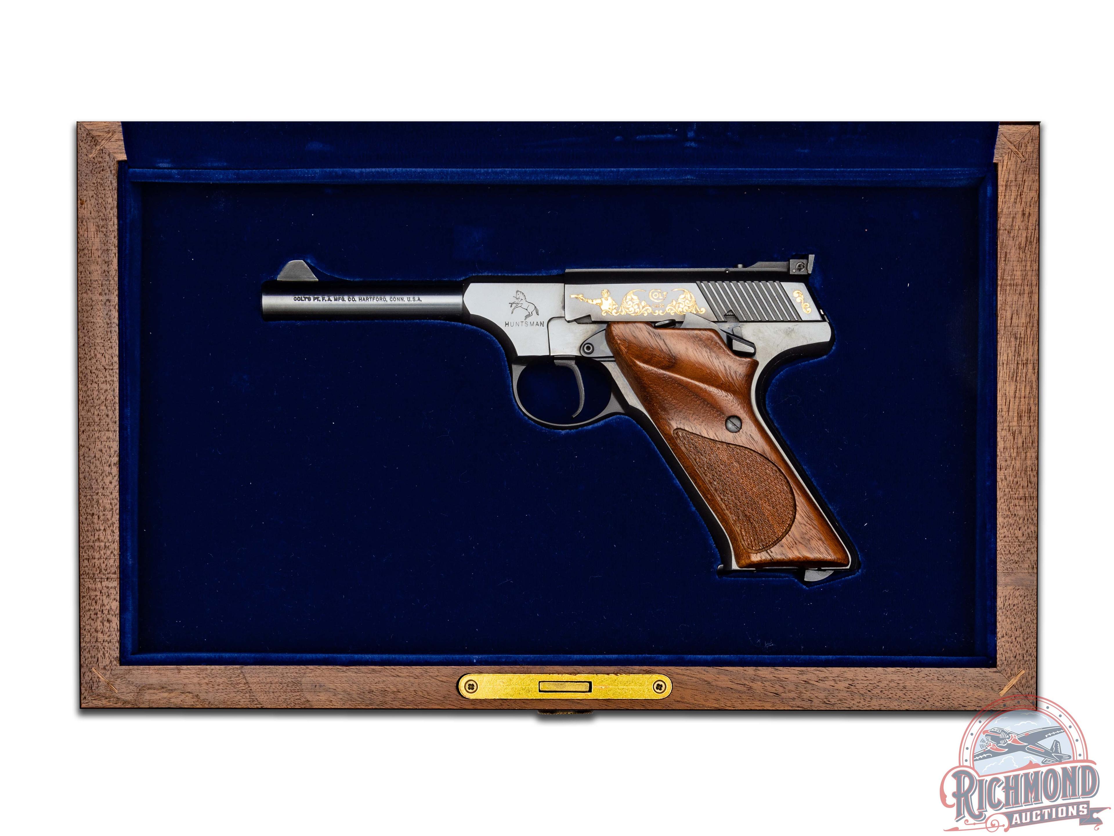 NIB 1983 Colt Custom Shop Huntsman Masters Special Edition .22 LR Semi-Auto in Presentation Case