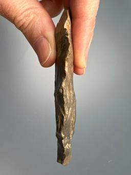 3 1/2" Nice Onondaga Chert Knife, Found in New York State, Ex: Dave Summers Collection