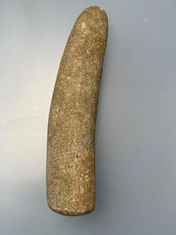 Fine 8 1/4" Curved Pestle, Well-Mae, Found in Northampton Co., PA, Ex: Burley Museum Collection