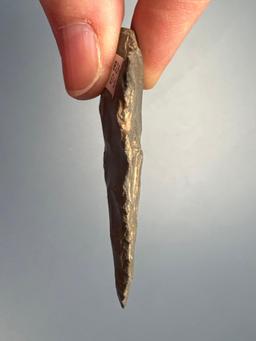 2 3/9" Chert Perkiomen, Ancient Basal Damage, Found in New York, Ex: Podpora Collection