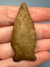 2 1/8" Quartzite Rowan Arrowhead, Found in VA/NC Region, Ex: Walt Dudkewitz