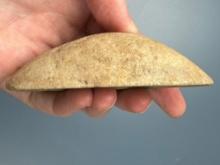 Impressive 3 1/2" Quartz Boat Stone, Found in Clayton Co., Iowa, Ex: Floyd Ritter, Becker Collection