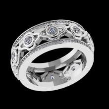 1.05 Ctw VS/SI1 Diamond 14K White Gold Eternity Band Ring