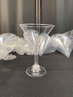 KesaPlan 50 Pack Wine Plastic Glass