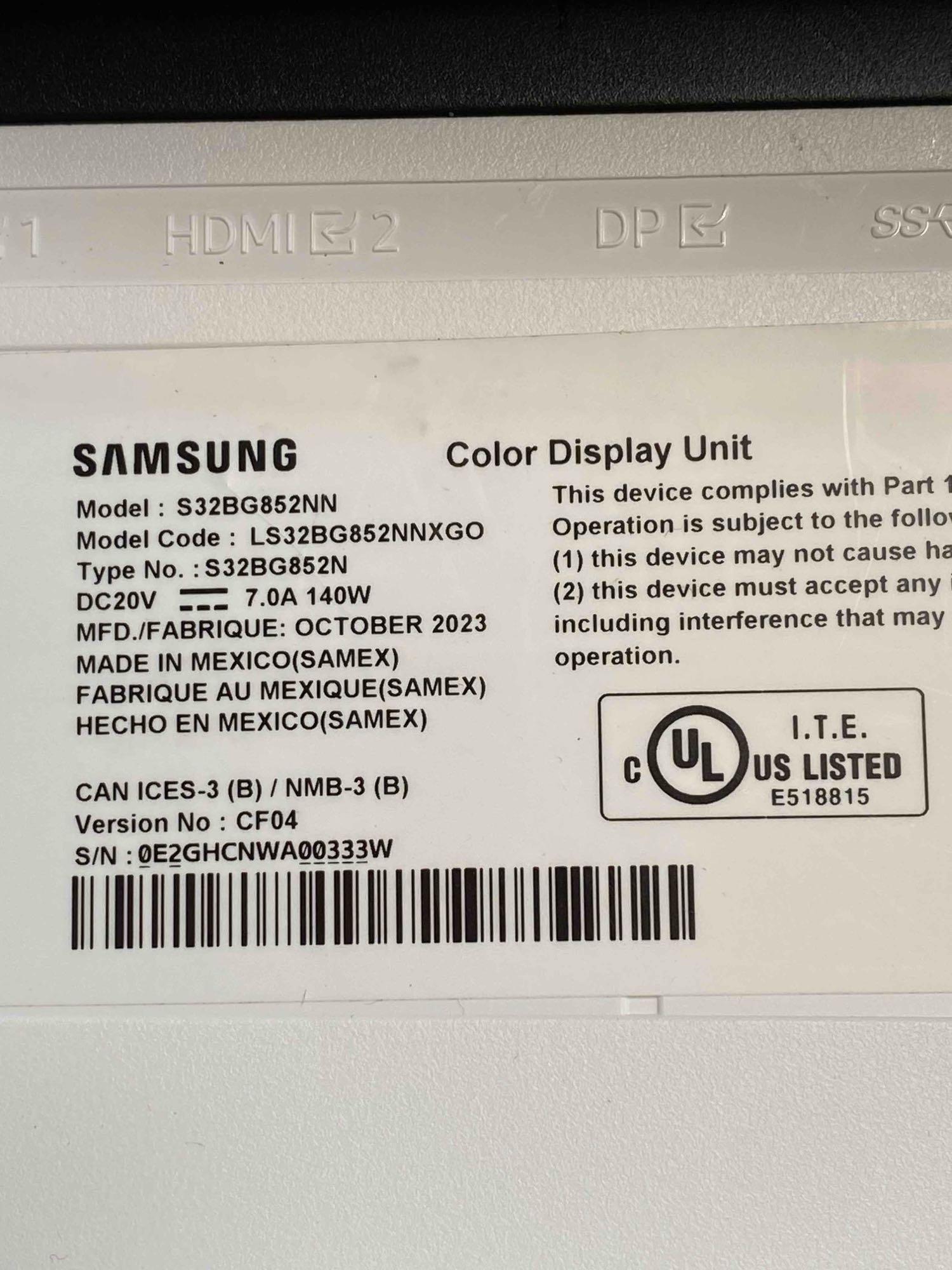 Samsung - Odyssey Neo G8 32" Curved 4K UHD FreeSync Gaming Monitor