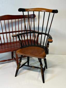 Vintage Salesman Furniture Sample Bench and Chair