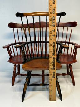 Vintage Salesman Furniture Sample Bench and Chair
