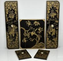Five Lacquered Plaques