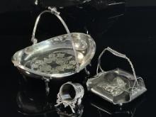 Three Victorian Silver Plate Items