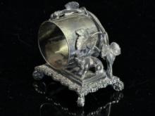 Figural Victorian Silver Plate Napkin Ring