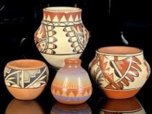 Four Navajo Vases