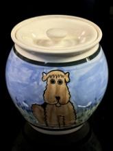 Studio Pottery KD Cookie Jar
