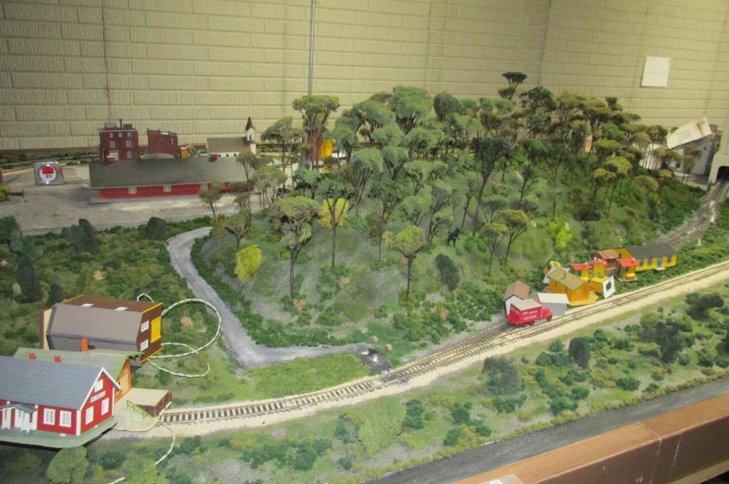 Wood Constructed Railroad Scene