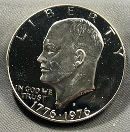 1976-S 40% Silver Proof Eisenhower BiCentennial Dollar