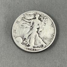 1945-D US Walking Liberty Half Dollar, 90% Silver