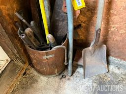 Quantity of hand tools, shovel, saw etc.