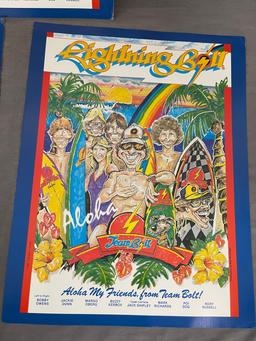 Vintage Surf Magazine Posters LIghtning Bolt Lopez Lot of 3