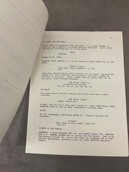 The Addams Family "Choke and Dagger" VIntage Script