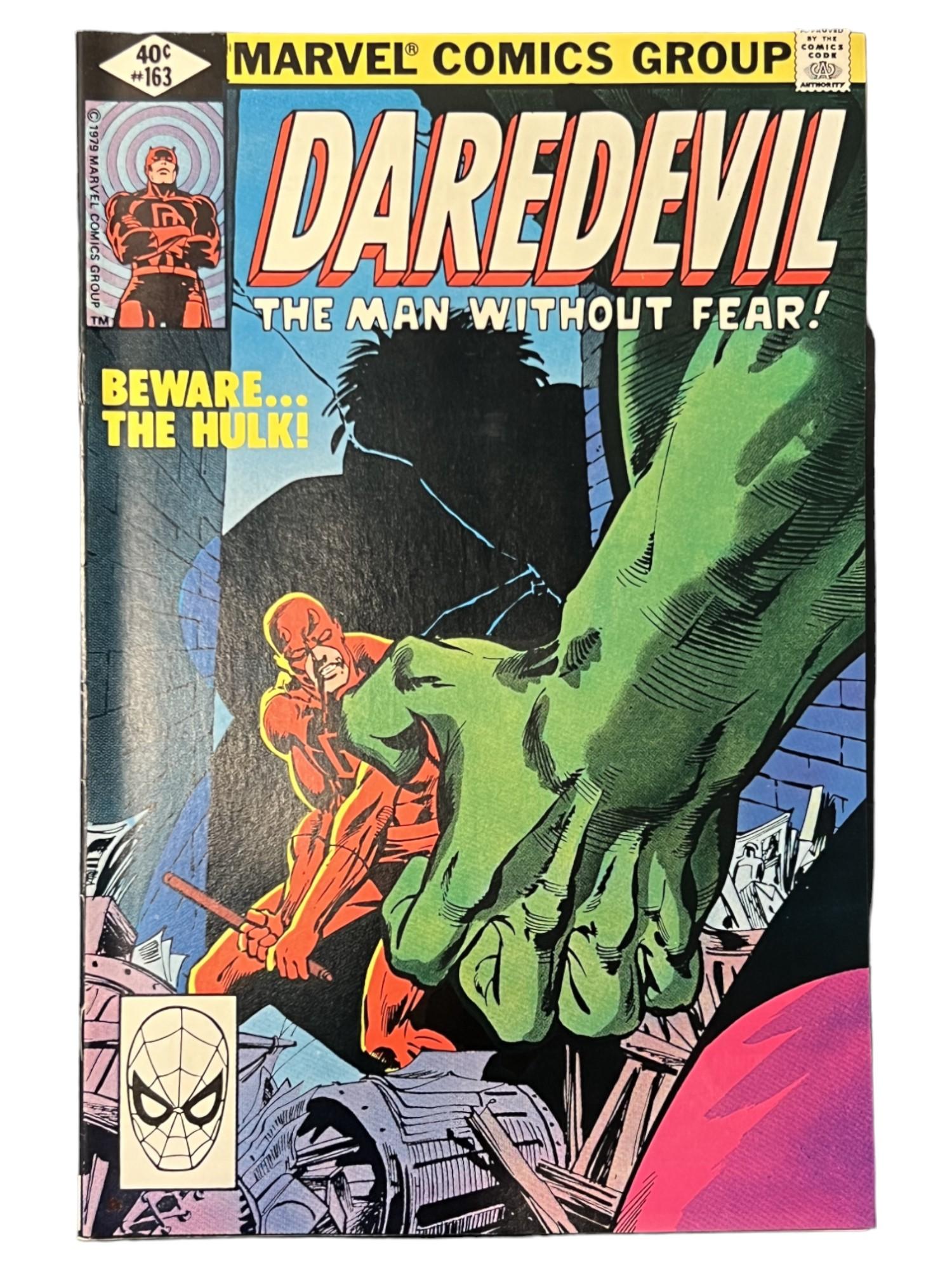 Daredevil #163 Hulk Appearance Marvel Comic Book