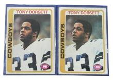 Vintage 1960s and 70s football cards: Tony Dorsett