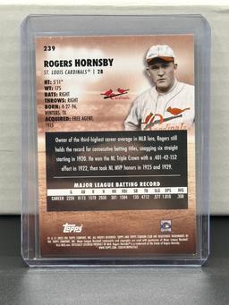 Rogers Hornsby 2023 Topps Stadium Club Red Foil Parallel #239