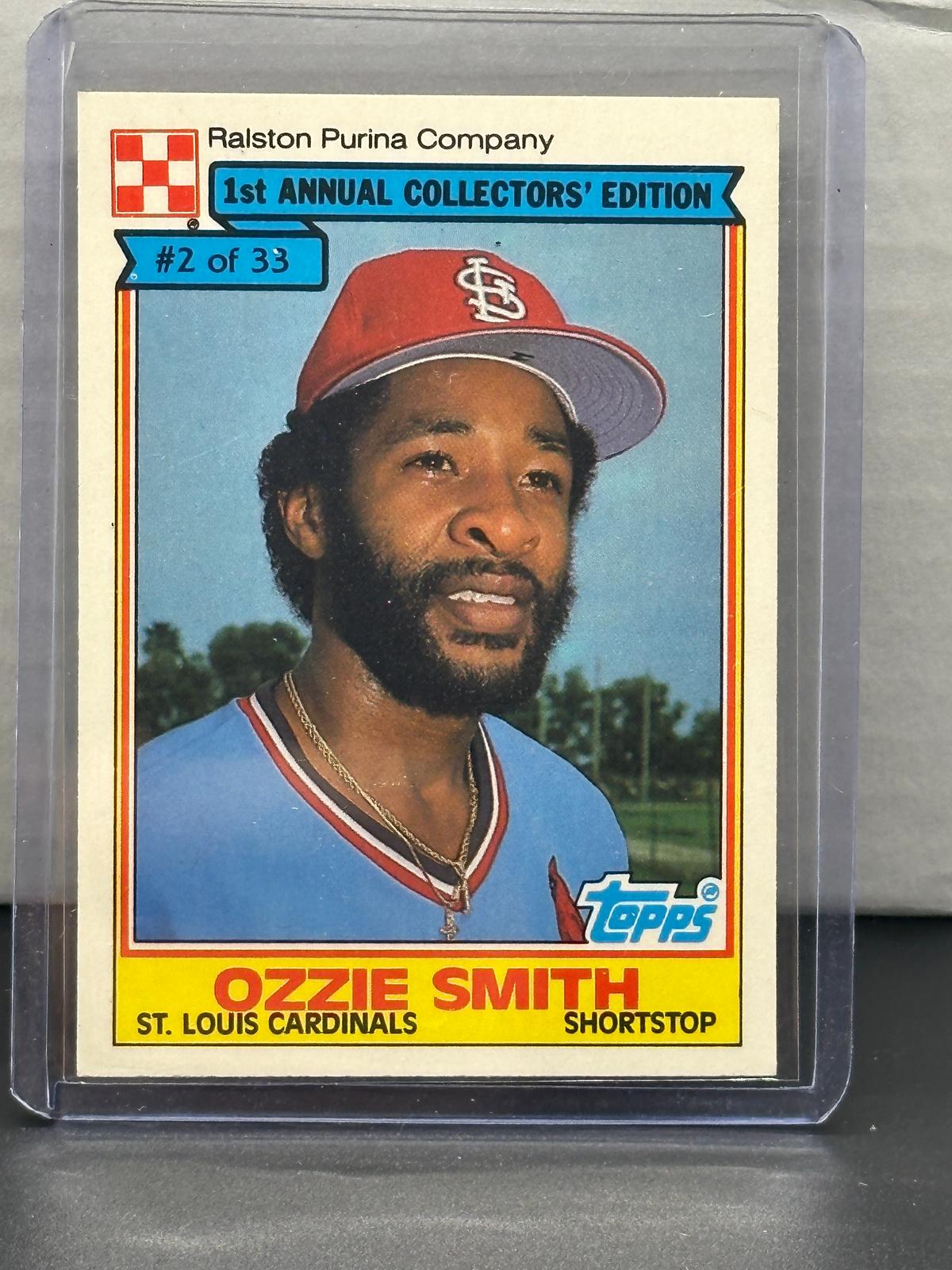 Ozzie Smith 1984 Topps Ralston Purina 1st Annual Collector's Edition #2