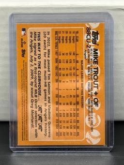 Mike Trout 2023 Topps Chrome 1988 Design Rookie Insert #88CU-2