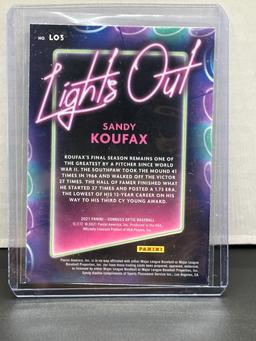 Sandy Koufax 2021 Panini Donruss Optic Lights Out Insert #LO3