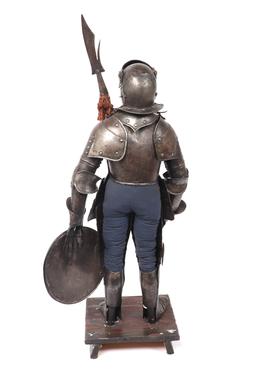 Enlarged Scale Miniature Knight In Armour, 19th century