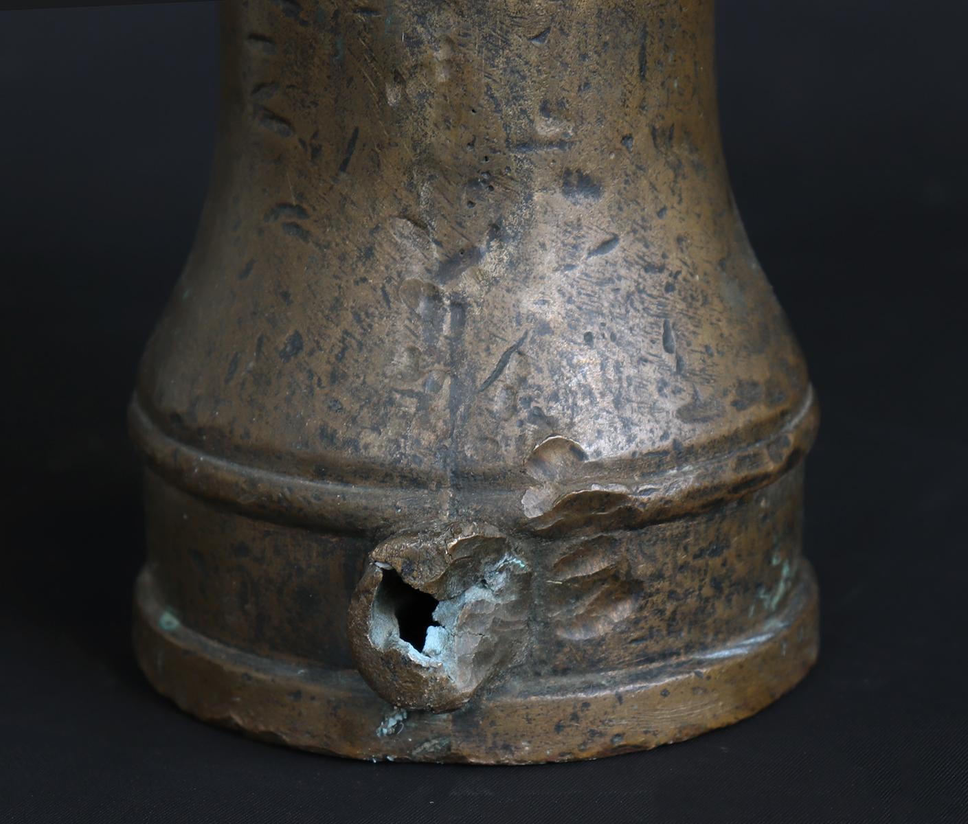 Destructed Spanish "Thunder Mug" Mortar Cannon, circa 1700's