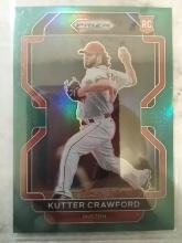 2022 Prizm Baseball Green Rookie Kutter Crawford #23