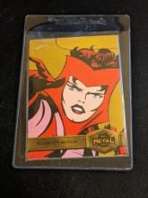 2022 SkyBox Metal Universe Spider-Man Scarlet Witch Yellow Light FX