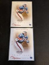 x2 ottis anderson numbered card lot of 2012's 55/99 and 32/99 SP's