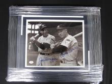Mantle & DiMaggio Signed Framed 8x10 Photo W/Coa