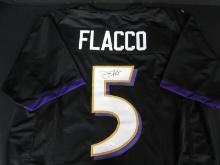 Joe Flacco Signed Black Ravens Jersey JSA Coa