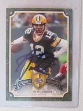 AARON RODGERS SIGNED SPORTS CARD WITH COA