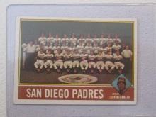 1976 TOPPS SAN DIEGO PADRES TEAM CARD