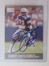 EMMITT SMITH SIGNED SPORTS CARD WITH COA