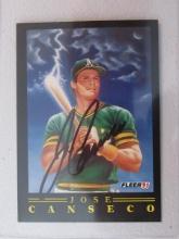 JOSE CANSECO SIGNED SPORTS CARD WITH COA