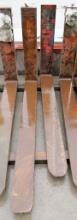 Lot-(1) 6" x 60" and (1) 6" x 54" Fork Lift Forks