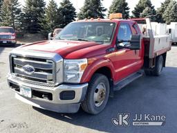 (Maple Lake, MN) 2013 Ford F350 Extended-Cab Flatbed/Service Truck Runs and Moves